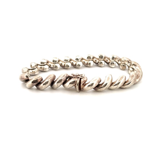 925 Sterling silver beautiful made in Italy large bracelet - Picture 5 of 9